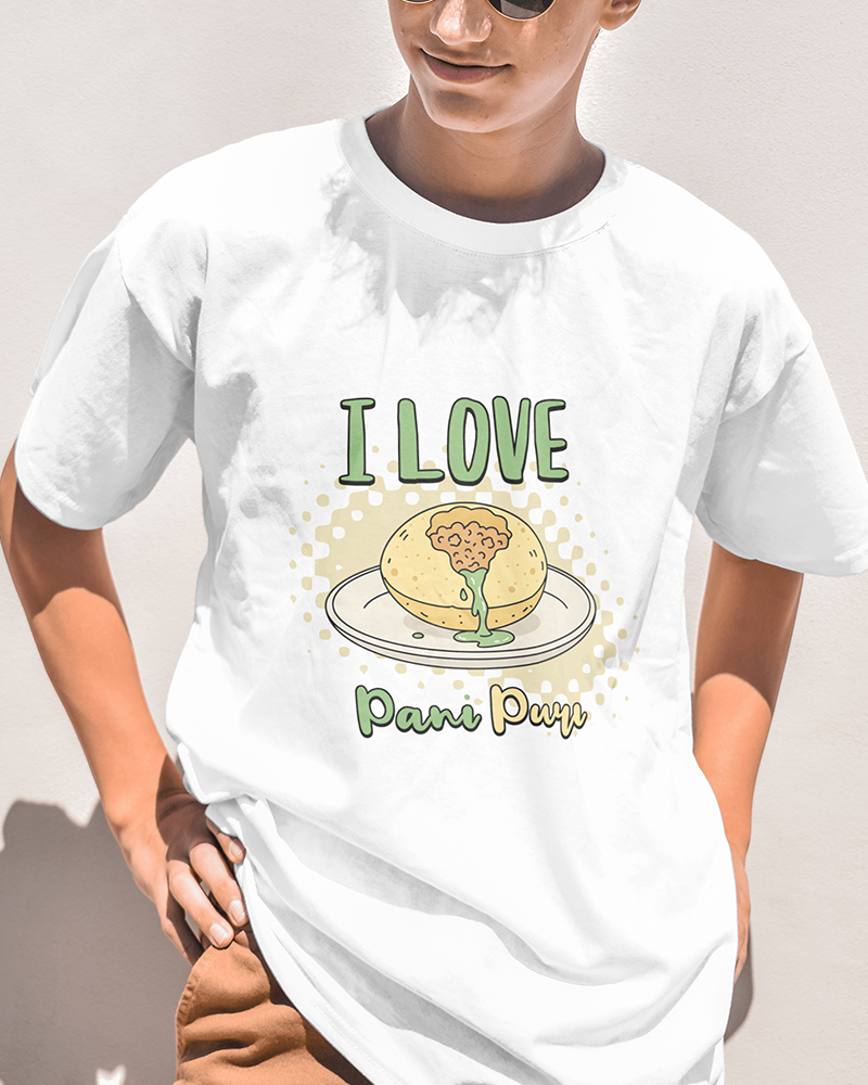 I love pani puri – Nepali Printed T-Shirt in Australia