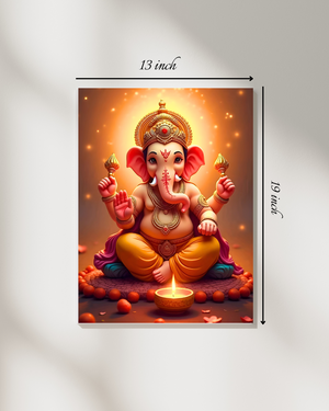 Lord Ganesha Canvas Print – High Quality Hindu God Wall Art
