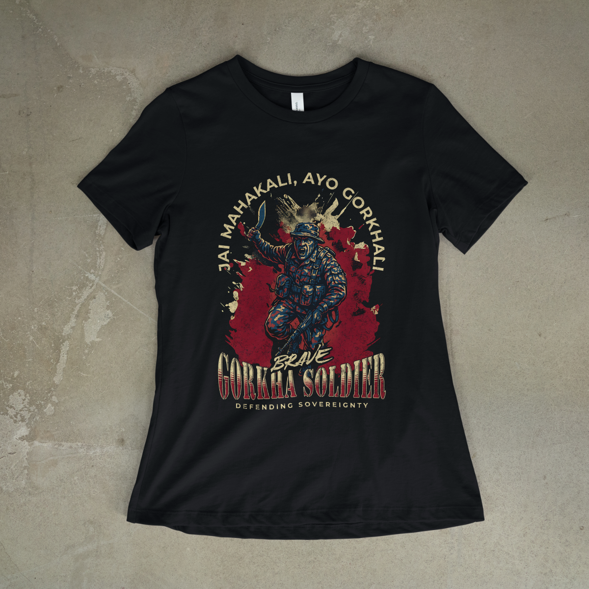 Jai Mahakali , Aayo Gorkhali – Nepali Printed T-Shirt in Australia