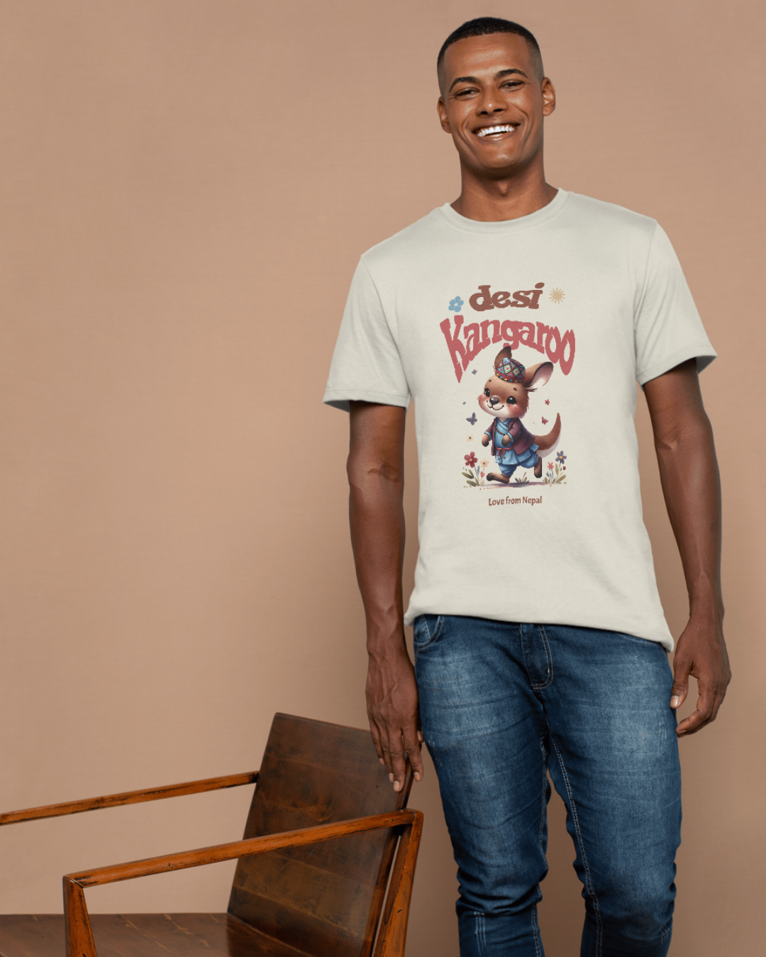 Desi Kangaroo – Nepali Printed T-Shirt in Australia