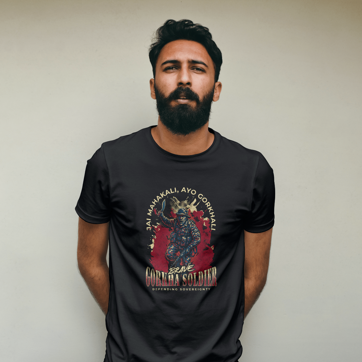 Jai Mahakali , Aayo Gorkhali – Nepali Printed T-Shirt in Australia