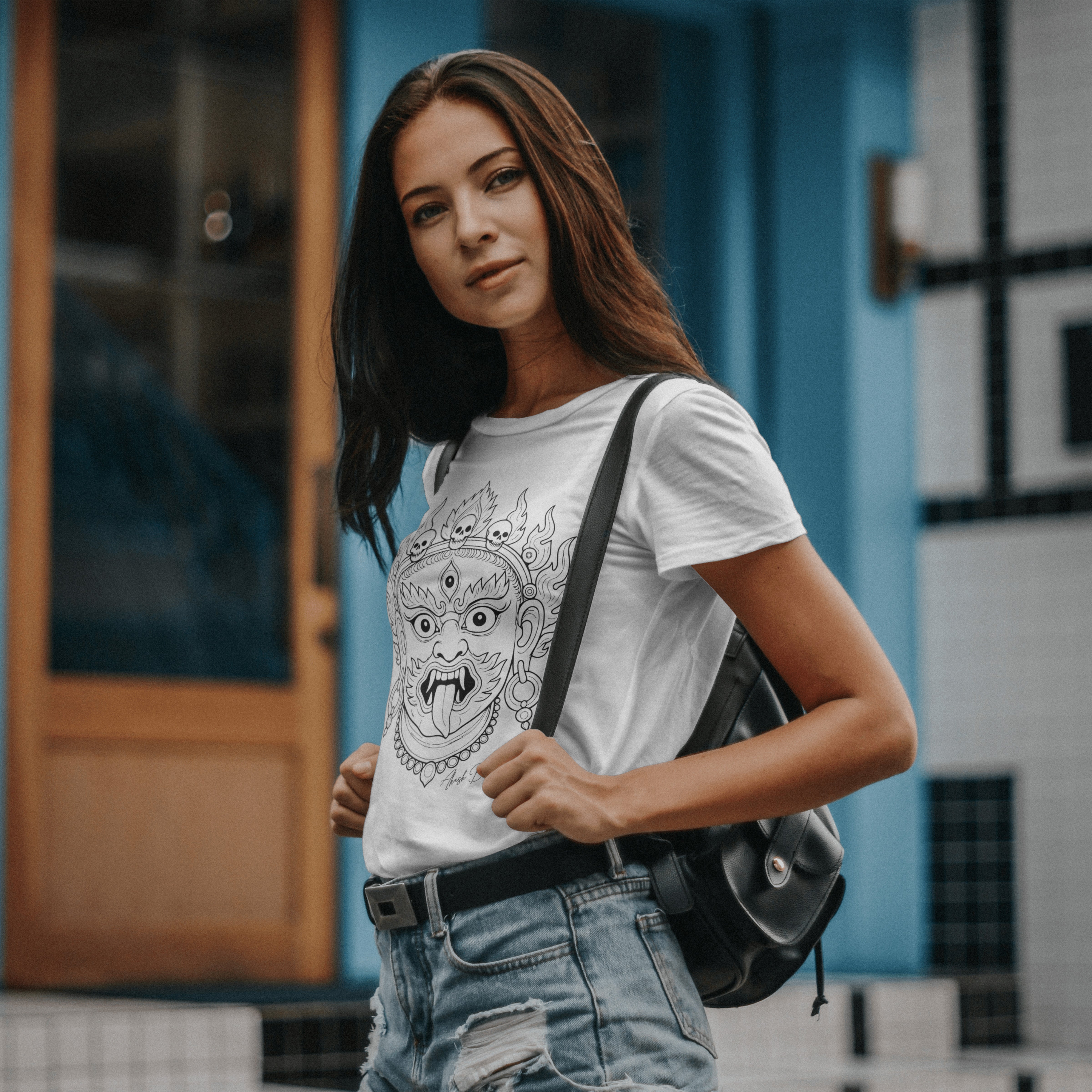 Bhairava Mask – Nepali Printed T-Shirt in Australia