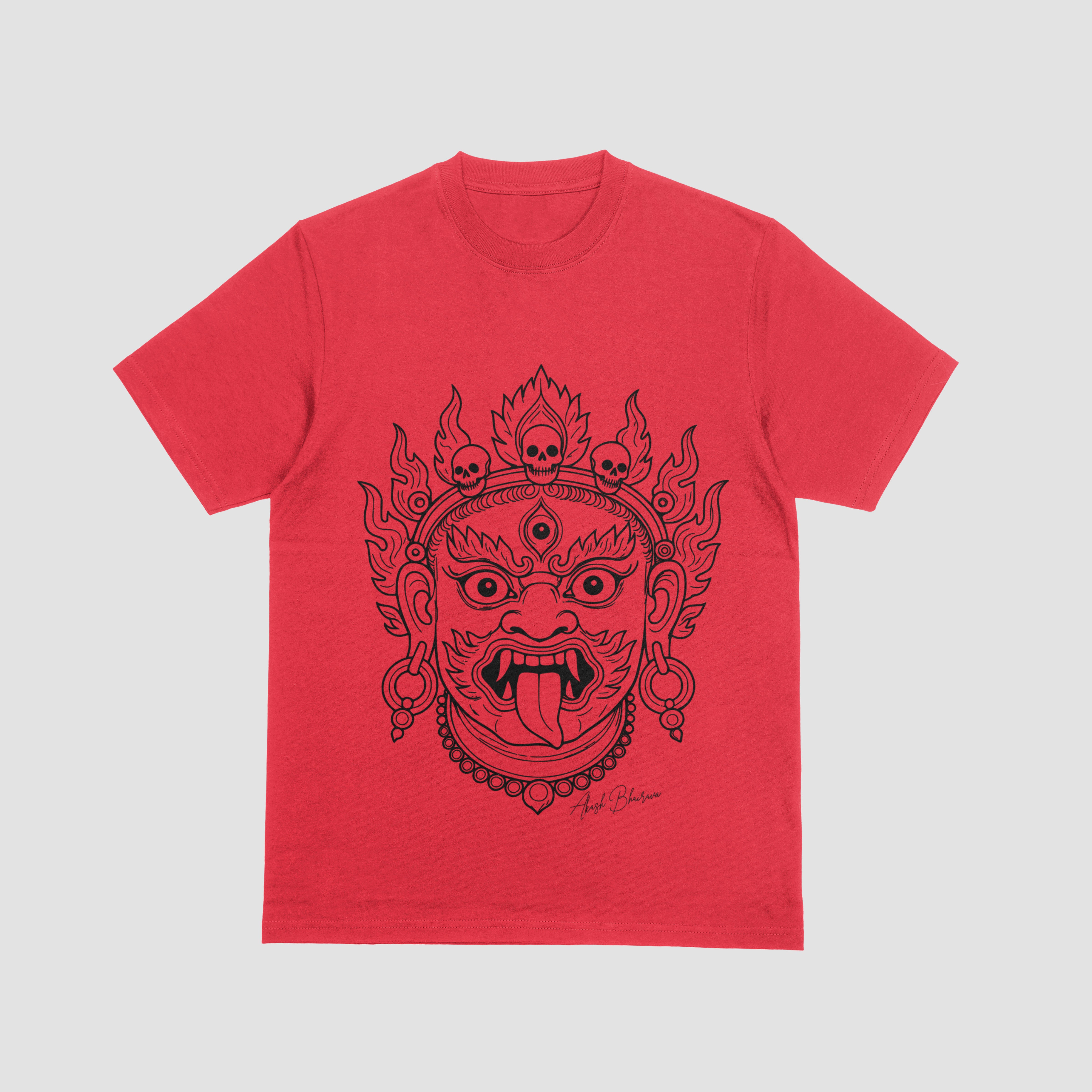 Bhairava Mask – Nepali Printed T-Shirt in Australia