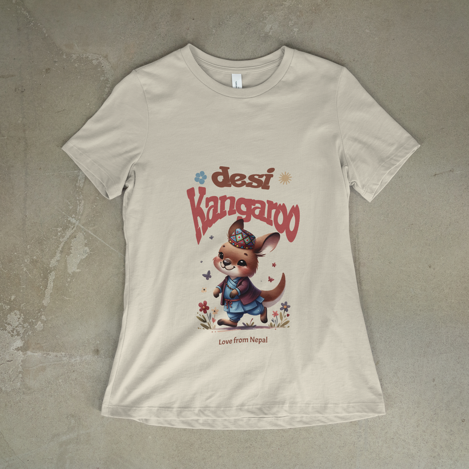 Desi Kangaroo – Nepali Printed T-Shirt in Australia