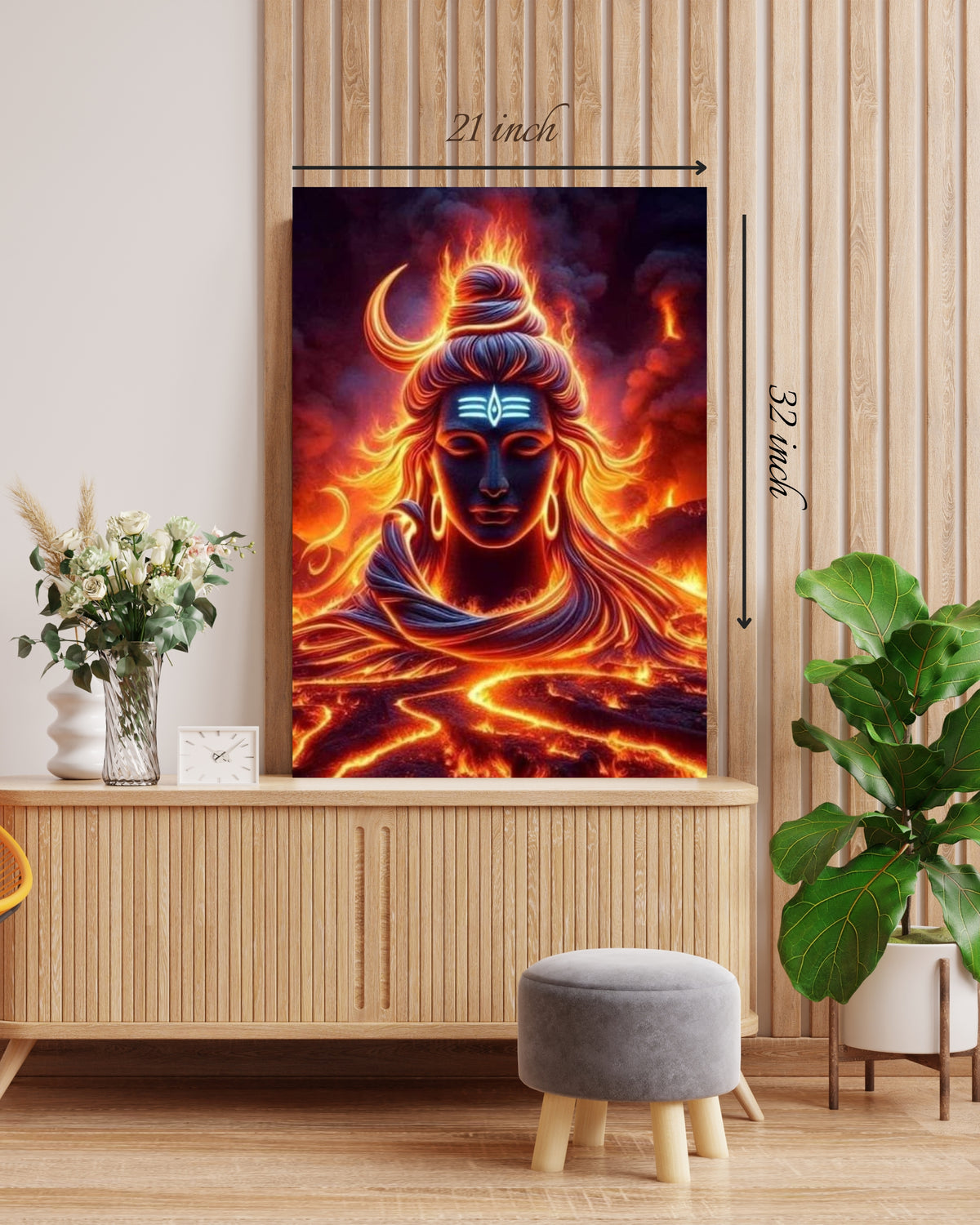 Lord Shiva Print – High Quality Hindu God Wall Art – Yatri Prints