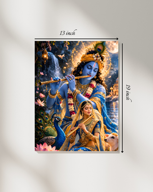 Divine Radha Krishna Canvas Print – High Quality Wall Art