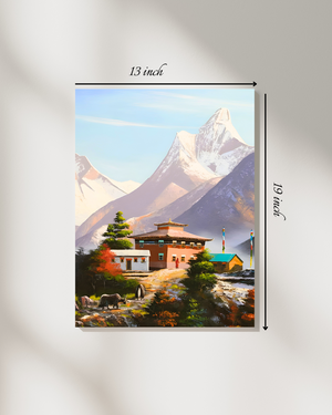 Himalayan Monastery Serene Canvas Print – High Quality Wall Art