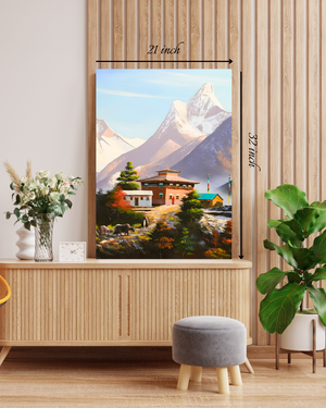 Himalayan Monastery Serene Canvas Print – High Quality Wall Art