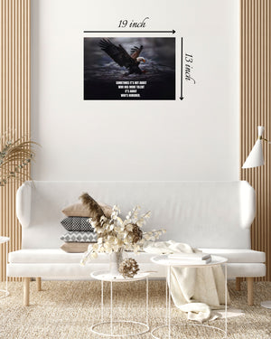 Sometimes it's Not About Who Has More Talent It’s About Who’s Hungrier Motivational Quote – High Quality Wall Art