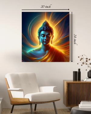 Radiant Buddha Canvas Print – High Quality Hindu God Wall Art