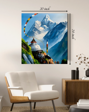 Nepal Mountain Scenery Canvas Print – Beautiful Nature Canvas Print
