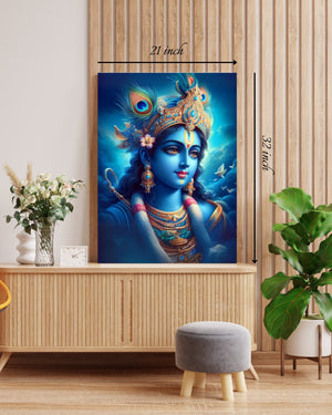 Krishna Canvas Print – High Quality Hindu God Wall Art