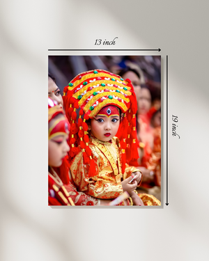 Kumari Canvas Print – High Quality Hindu God Wall Art