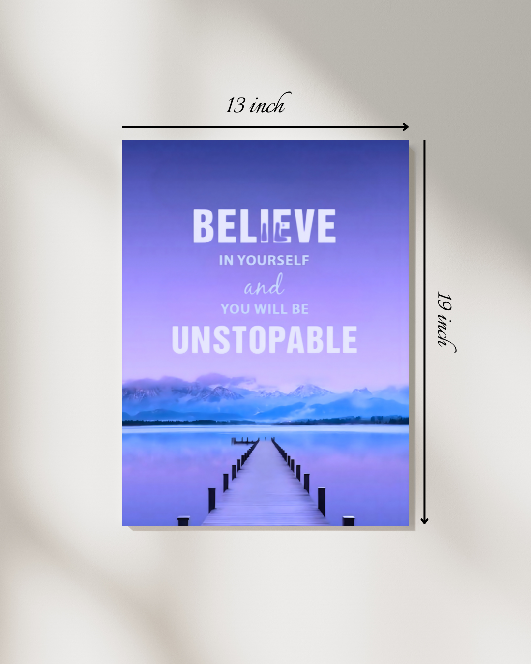 "Believe in Yourself" Motivational Quote – High Quality Wall Art