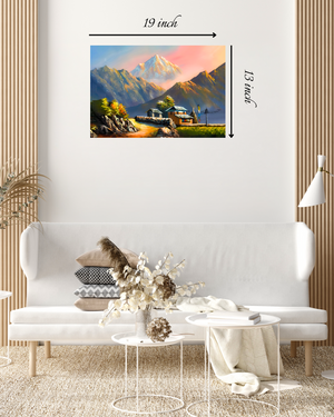Hand-Painted Landscape Art Canvas Print – High Quality Wall Art