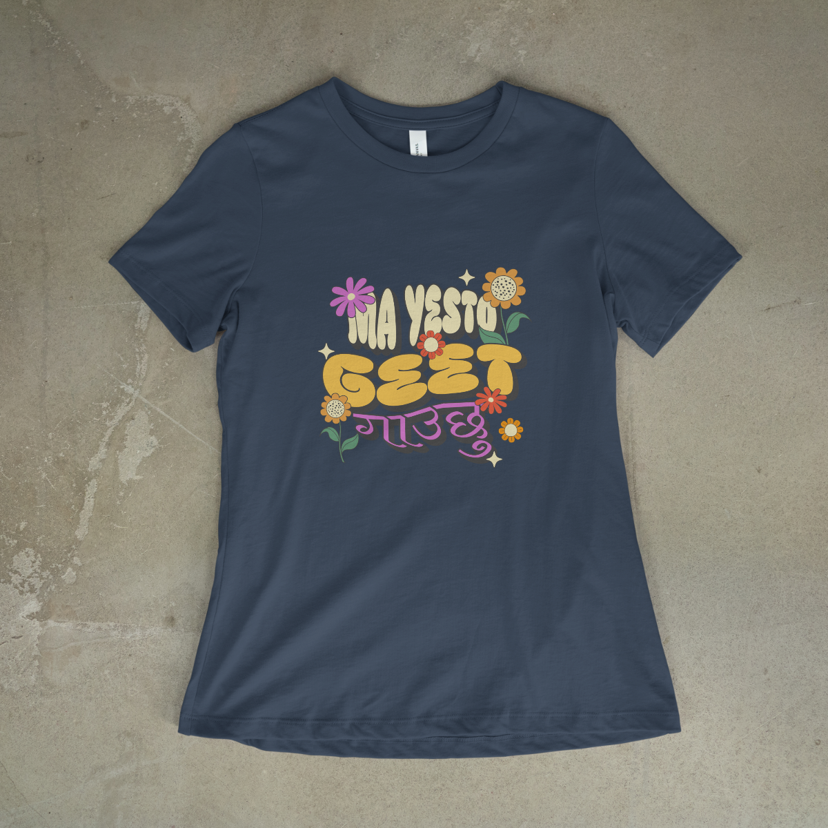 Ma Yesto Geet Gauchu – Nepali Printed T-Shirt in Australia