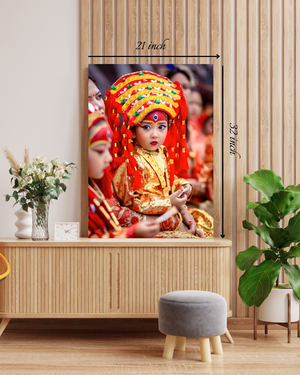 Kumari Canvas Print – High Quality Hindu God Wall Art