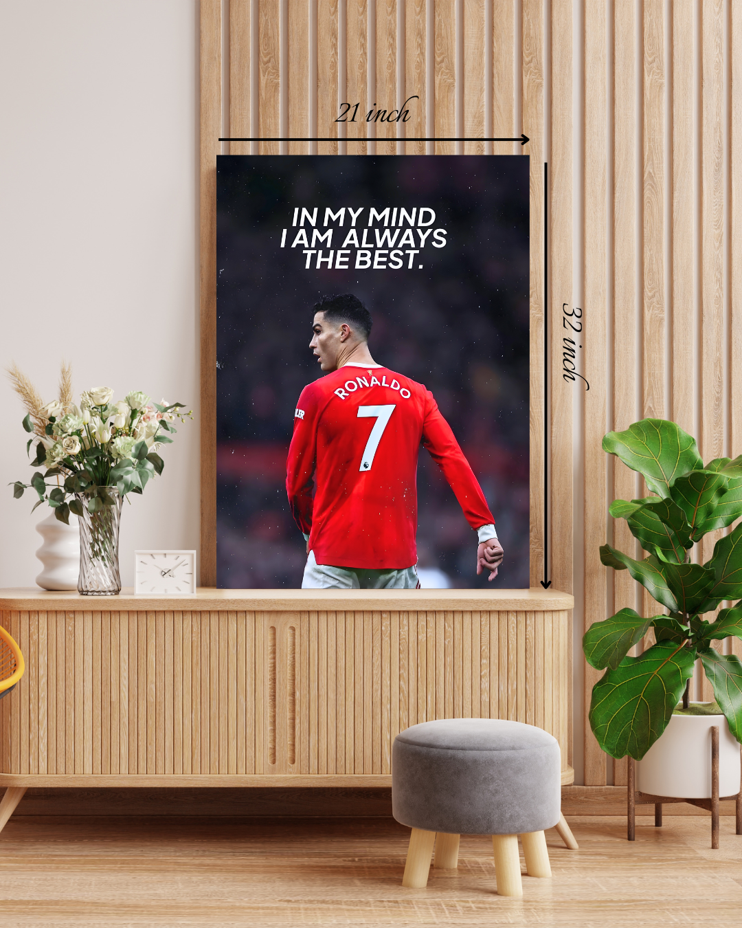 "In My Mind I'm Always The Best" Motivational Quote – High Quality Wall Art