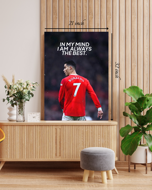 "In My Mind I'm Always The Best" Motivational Quote – High Quality Wall Art