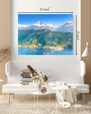 Pokhara Scenic Canvas Print – High Quality Wall Art