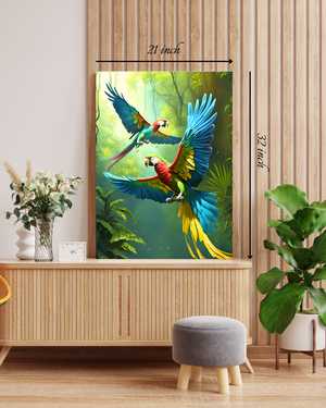Tropical Parrots Canvas Print Canvas Print – Beautiful Nature Canvas Print
