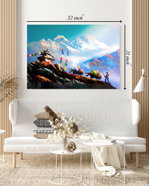 "Nepal Himalayan Passage: Sacred Traditions" Canvas Print– High Quality Wall Art