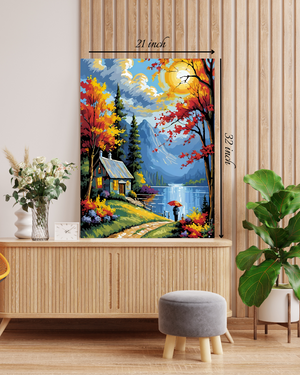 Serene Autumn Landscape Canvas Print – Beautiful Nature Canvas Print