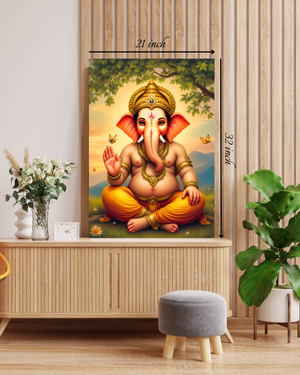 Lord Ganesha Canvas Print – High Quality Hindu God Wall Art