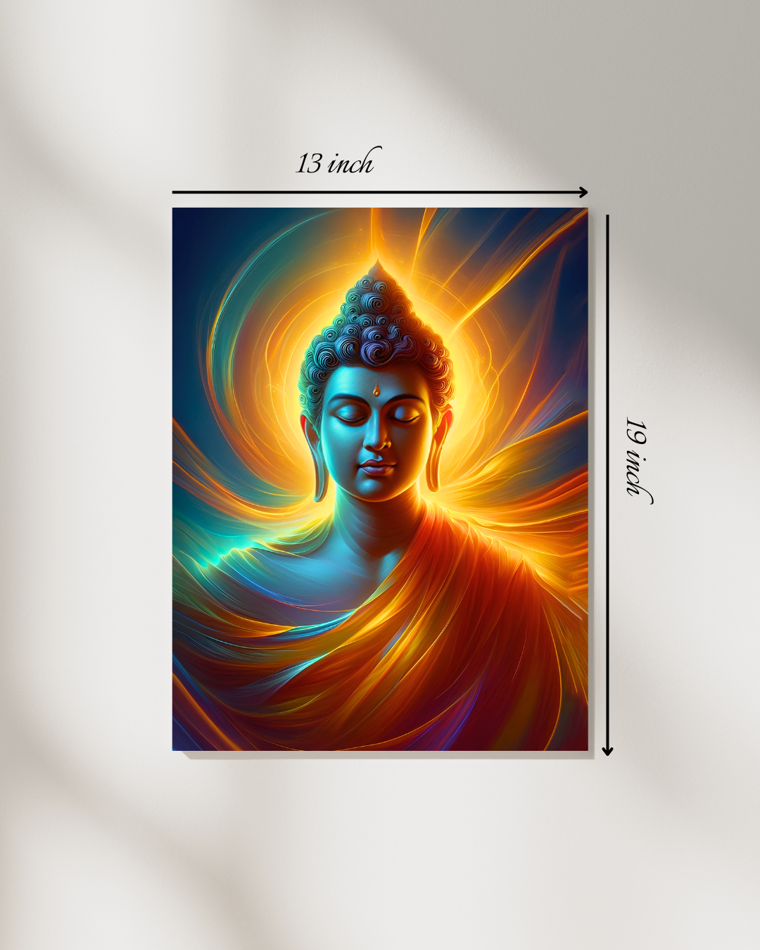 Radiant Buddha Canvas Print – High Quality Hindu God Wall Art