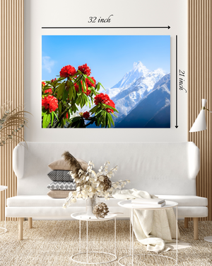 Beautiful Laligurans And Mountain Canvas Print– High Quality Wall Art