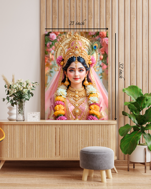 Radha Rani Canvas Print – High Quality Hindu God Wall Art