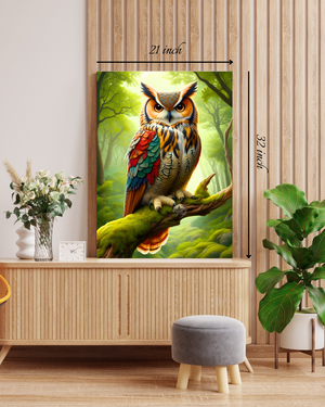Vibrant Owl Canvas Print – Beautiful Nature Canvas Print