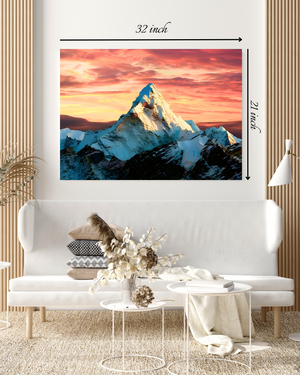 Mount Everest Sunset Canvas Print– High Quality Wall Art