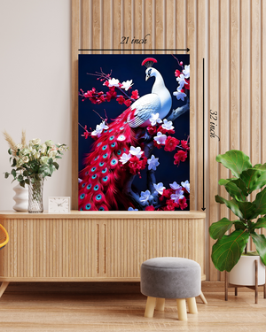 Vibrant Peacock Canvas Print – Peacock Canvas Print