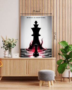 "Mindset is Everything" Motivational Quote – High Quality Wall Art