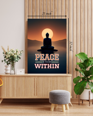 Peace Is Found Within Motivational Quote – High Quality Wall Art
