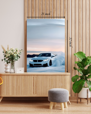 Stunning Car In Winter Canvas Print – High Quality Canvas Print