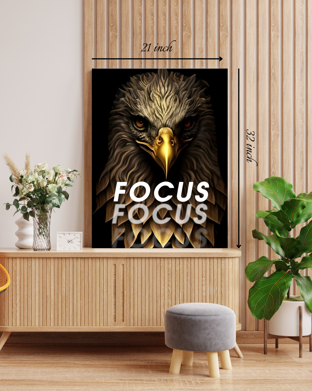 "FOCUS" Motivational Quote – High Quality Wall Art