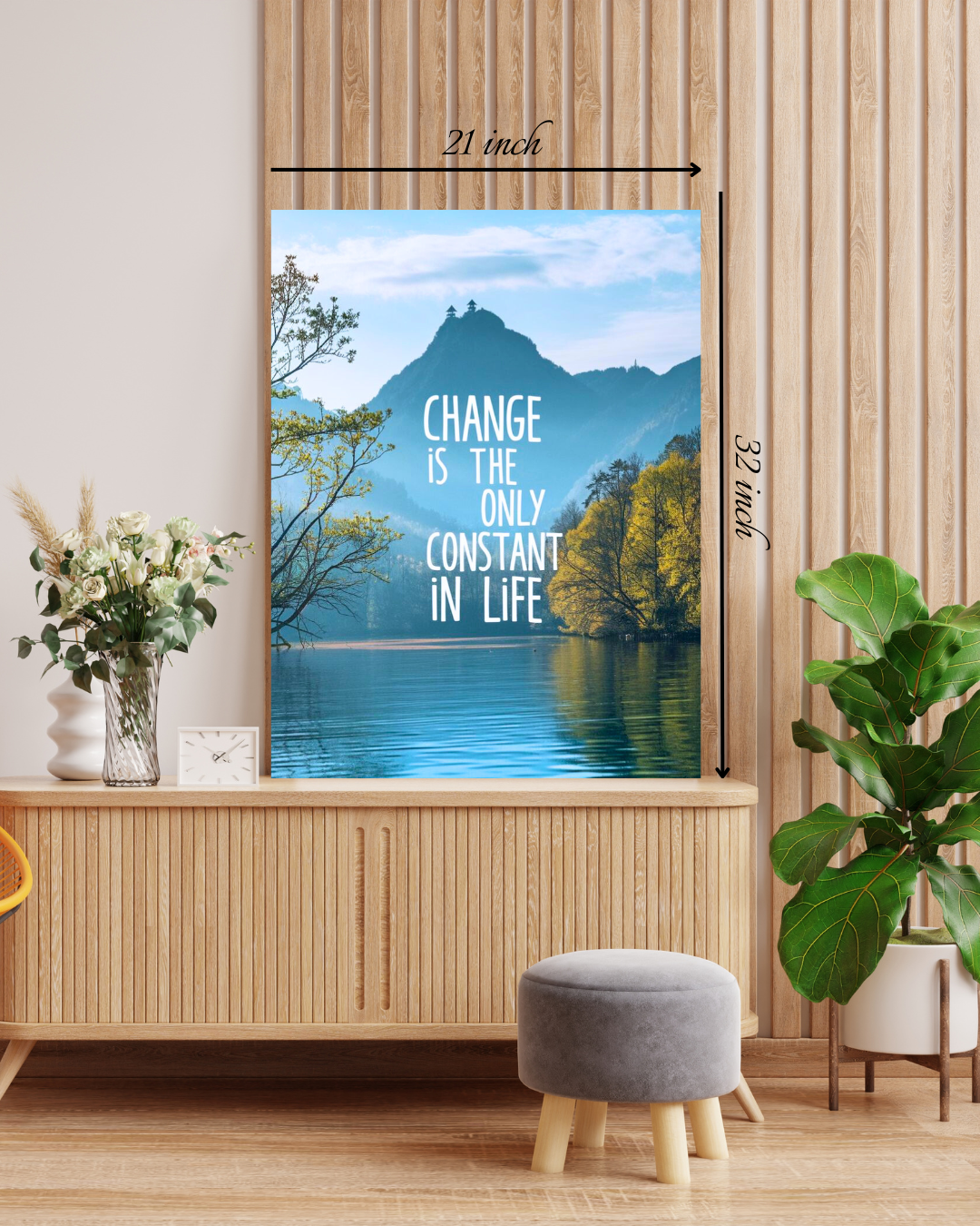 Change is the only constant in life Motivational Quote – High Quality Wall Art