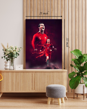 Dual Cristiano Ronaldo Canvas Print – High Quality Wall Art
