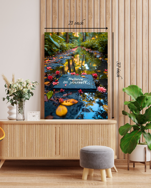 "Believe in Yourself" Motivational Quote – High Quality Wall Art