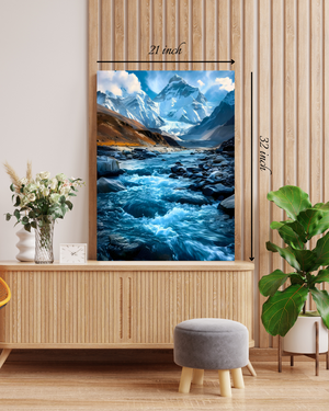 Stream with flowing water Canvas Print – Beautiful Nature Canvas Print