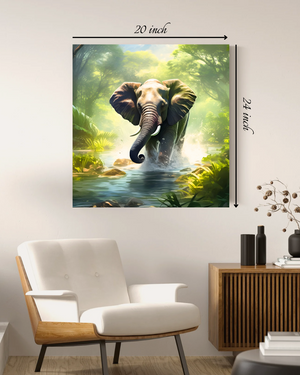 Elephant Jungle Canvas Print – Beautiful Nature Canvas Print