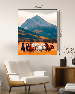 Wild Horses Canvas Print – Beautiful Nature Canvas Print