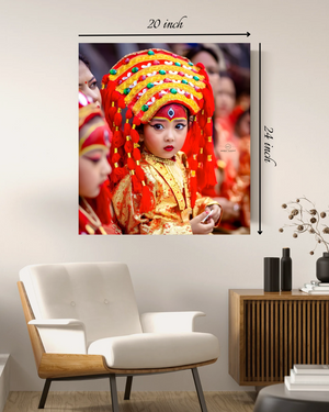 Kumari Canvas Print – High Quality Hindu God Wall Art