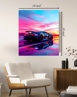 "Sunset Speedster" Canvas Print – High Quality Canvas Print