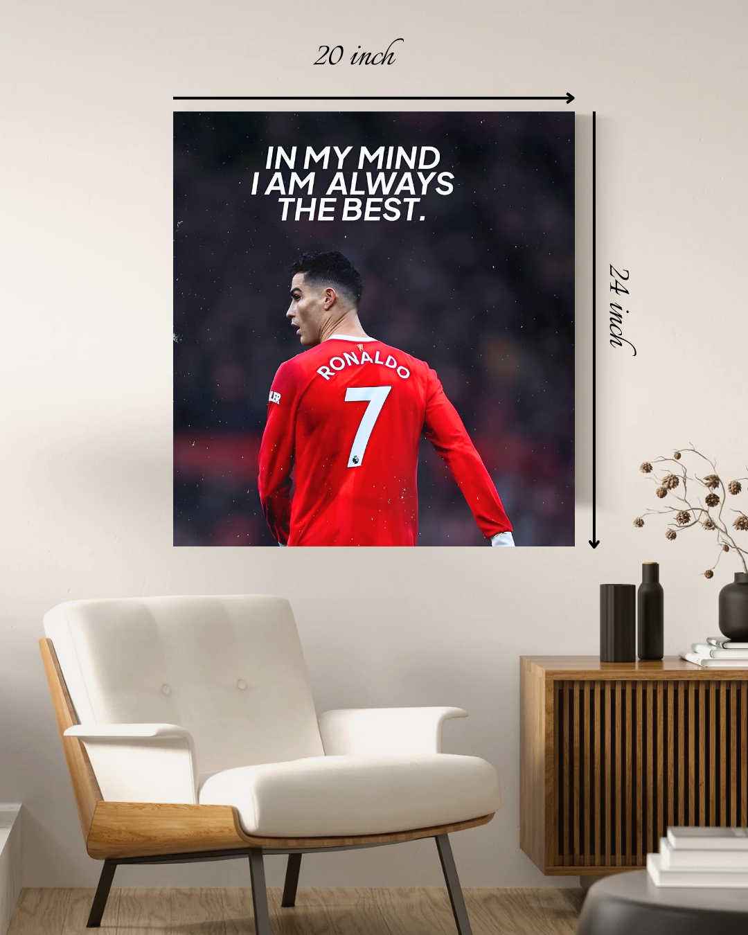 "In My Mind I'm Always The Best" Motivational Quote – High Quality Wall Art