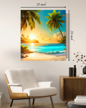 Tropical Beach Canvas Print – Beautiful Nature Canvas Print