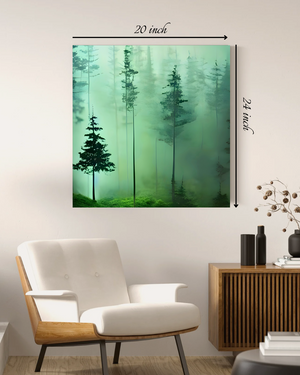 Foggy Forest Canvas Print – Beautiful Nature Canvas Print