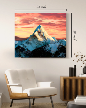 Mount Everest Sunset Canvas Print– High Quality Wall Art